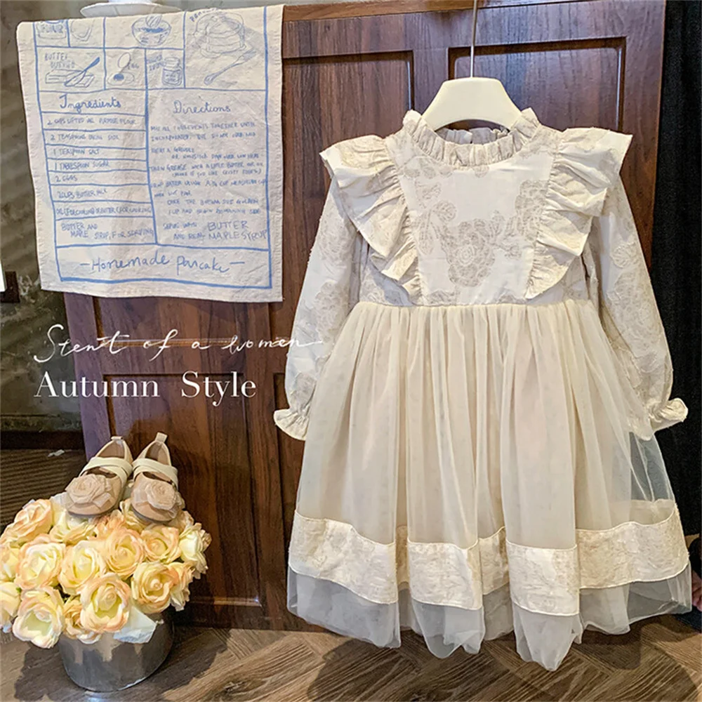 D-668 Embroider Dress Autumn Mesh Skirt Long Sleeved Girls' Dress French Princess Skirt Fluffy Skirt
D-668 Embroider Dress Autumn Mesh Skirt Long Sleeved Girls' Dress French Princess Skirt Fluffy Skirt