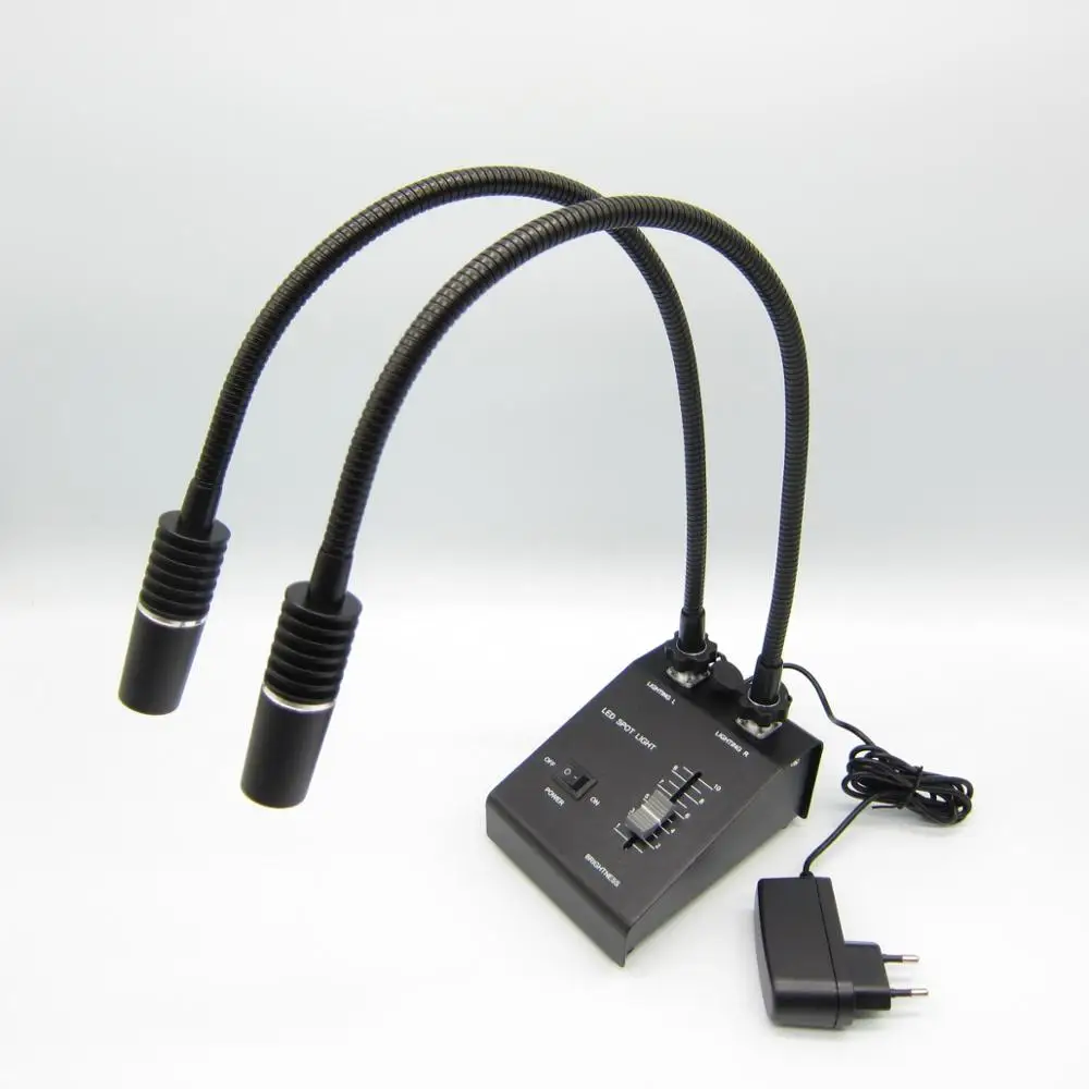 Stereo microscope use 6 watt Dual Gooseneck led light microscope illuminator spot light
Stereo microscope use 6 watt Dual Gooseneck led light microscope illuminator spot light