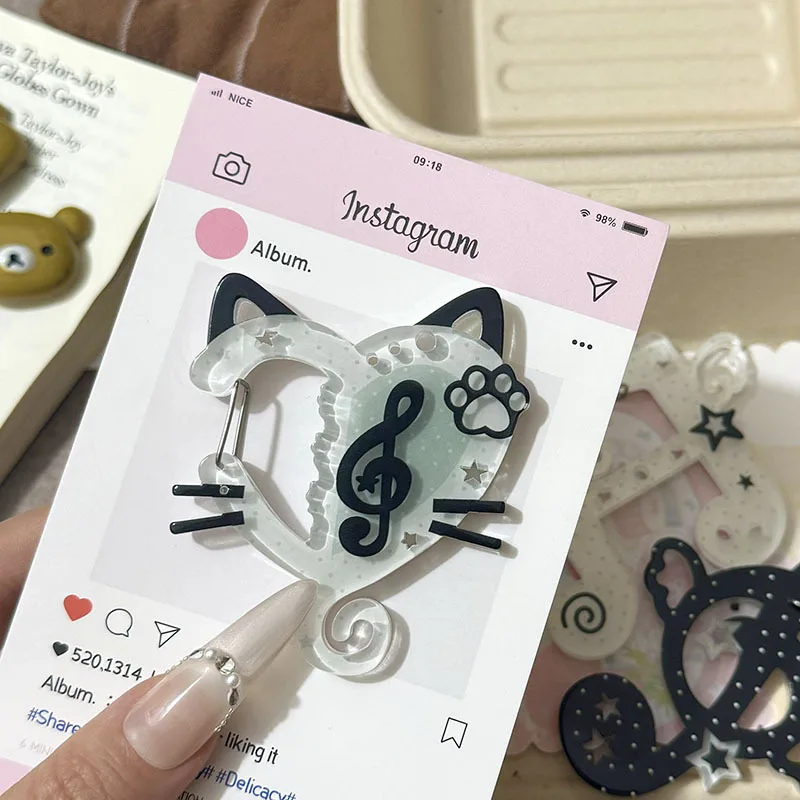 Cute Heart Cat Keychain Key Holder Acrylic INS Style Bag Pendant Keyring Hook Key Hanging Decor Gifts Keychain Organizer
Cute Heart Cat Keychain Key Holder Acrylic INS Style Bag Pendant Keyring Hook Key Hanging Decor Gifts Keychain Organizer