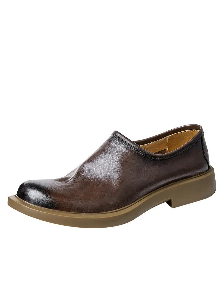 Breathable Cowhide Soft Leather Slip-on Loafers Men's Summer New Soft-soled Casual Leather Shoes Men's Genuine Leather British
Breathable Cowhide Soft Leather Slip-on Loafers Men's Summer New Soft-soled Casual Leather Shoes Men's Genuine Leather British
