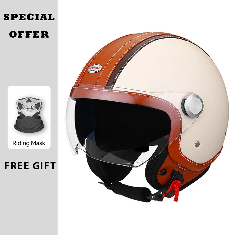 DOT ECE Approved Men Women Retro 3/4 Open Face Motorcycle Helmet Lightweight Adult Vintage Jet Helmet Scooter Curiser Chopper
DOT ECE Approved Men Women Retro 3/4 Open Face Motorcycle Helmet Lightweight Adult Vintage Jet Helmet Scooter Curiser Chopper