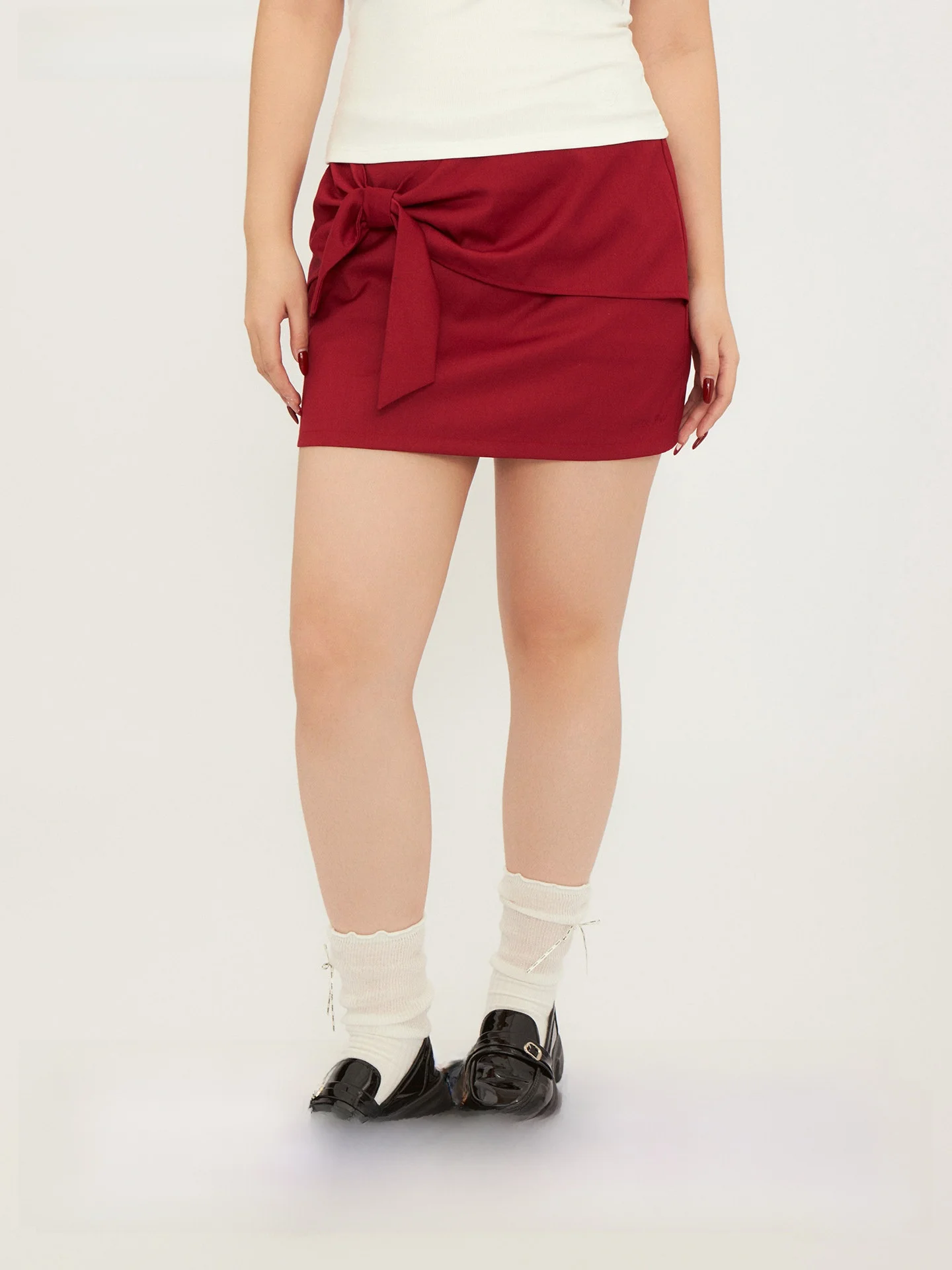 High Waist Knot Suit Short Skirt Design High Waist Waist Cinching plus Size Women's Fashion City Commute Shopping
High Waist Knot Suit Short Skirt Design High Waist Waist Cinching plus Size Women's Fashion City Commute Shopping