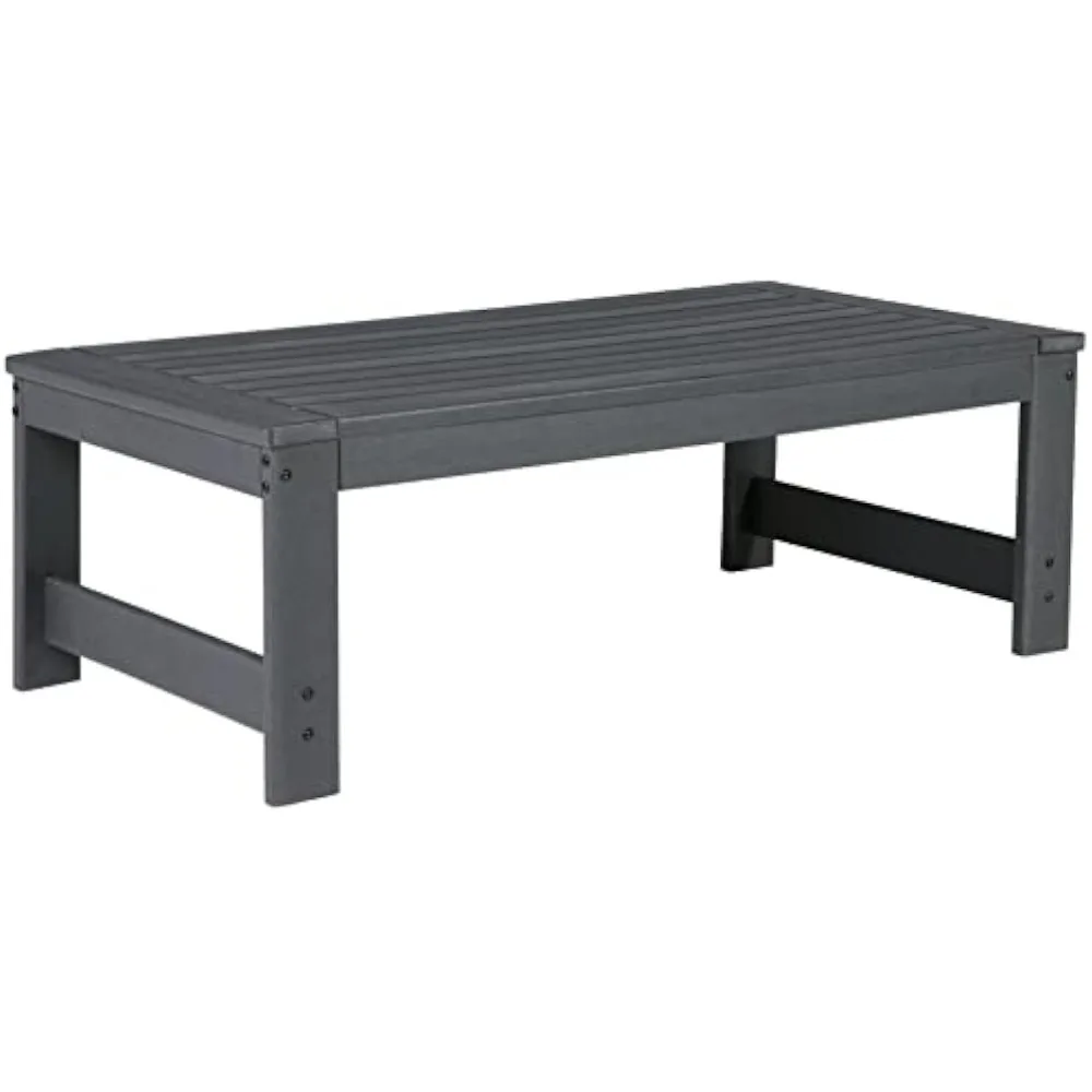 Signature Design By Ashley Amora Outdoor HDPE Patio Coffee Table, Charcoal Gray
Signature Design By Ashley Amora Outdoor HDPE Patio Coffee Table, Charcoal Gray