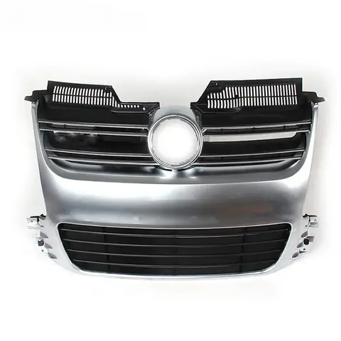 For Volkswagen Golf 5 MK5 2005-2009 R32 silver ABS front grille grill bumper