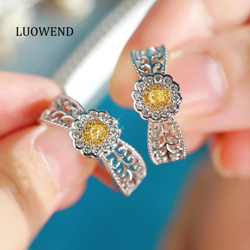 Кольца LUOWEND из 100% белого золота 18 карат, настоящее кольцо с натуральным желтым бриллиантом, винтажное кольцо в дворцовом стиле, юбилейные украшения для женщин
Кольца LUOWEND из 100% белого золота 18 карат, настоящее кольцо с натуральным желтым бриллиантом, винтажное кольцо в дворцовом стиле, юбилейные украшения для женщин