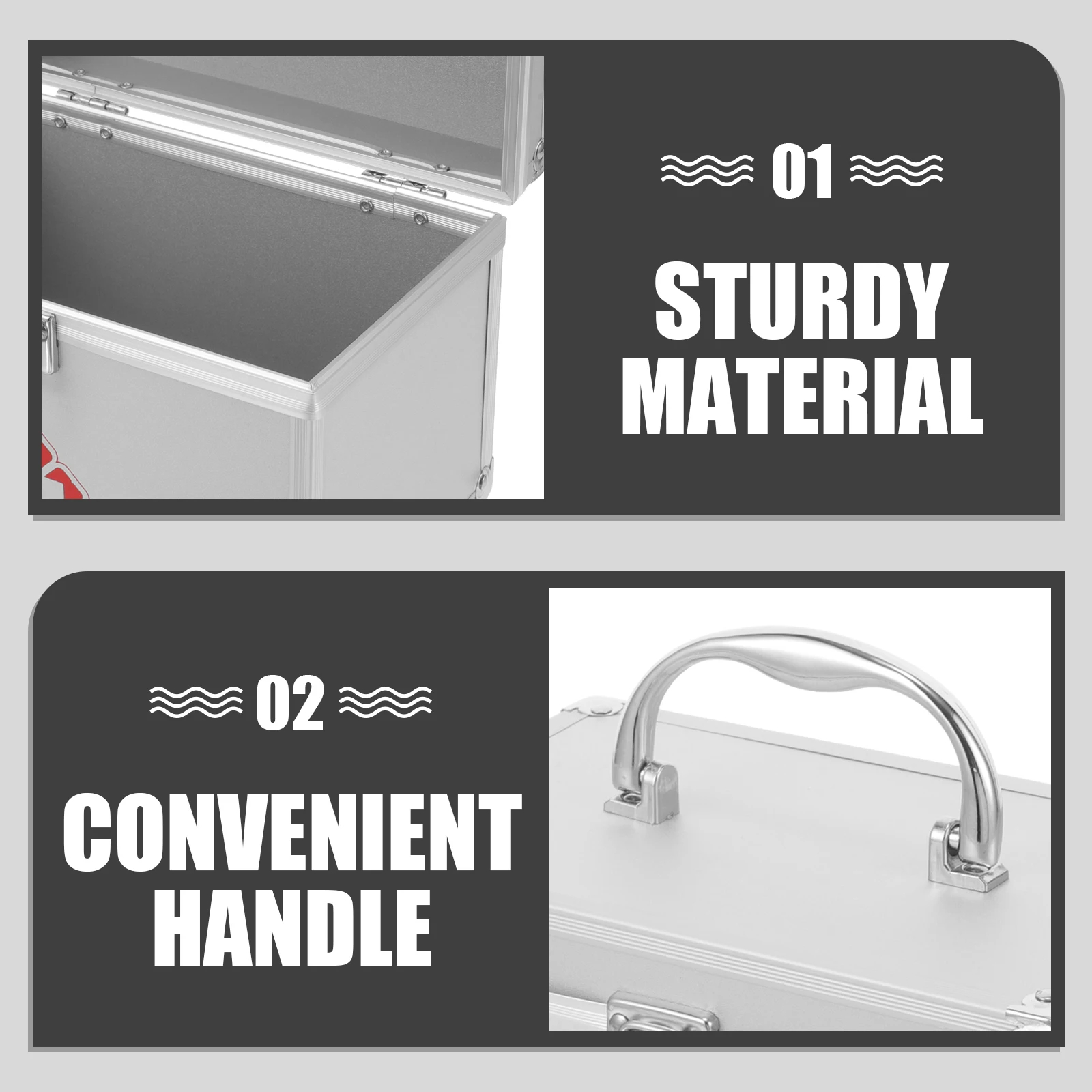 Large Capacity Medicine Box First Aid Kit Travel Medication Organizer Portable Organiser Stainless Steel Storage
Large Capacity Medicine Box First Aid Kit Travel Medication Organizer Portable Organiser Stainless Steel Storage