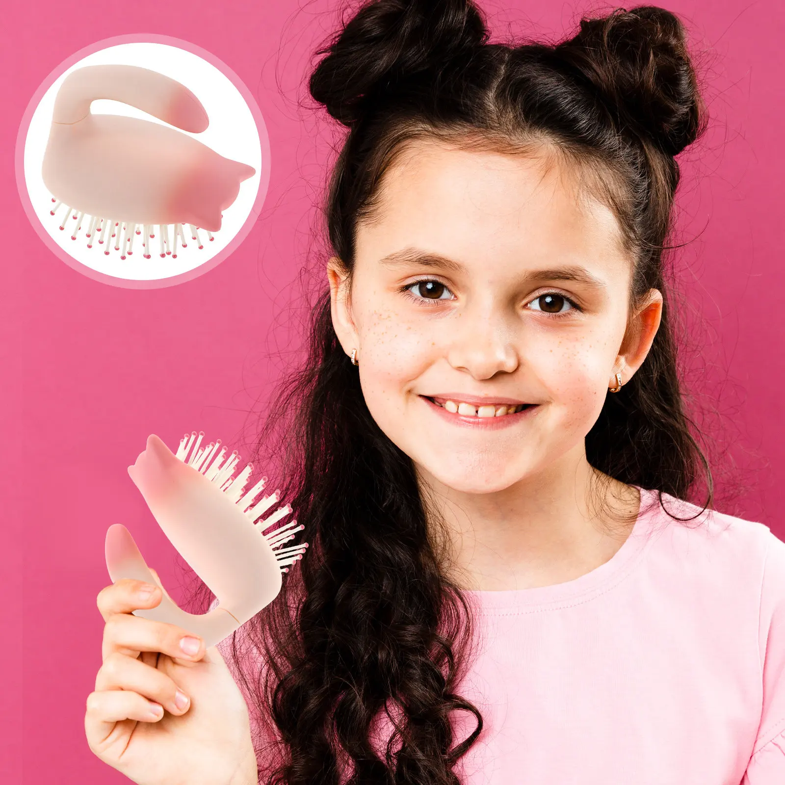 Mini Hair Brush Paddle Detangling Small Travel for Kids Girls Boys Wet Dry Pink Soft Cushion Antistatic Durable
Mini Hair Brush Paddle Detangling Small Travel for Kids Girls Boys Wet Dry Pink Soft Cushion Antistatic Durable