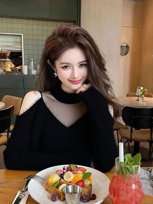 Женская термокофта Pure Desire Spicy Bla Me Splice Plu с длинным рукавом и открытыми плечами, вязаная, для ношения под одеждой, зимняя
Женская термокофта Pure Desire Spicy Bla Me Splice Plu с длинным рукавом и открытыми плечами, вязаная, для ношения под одеждой, зимняя