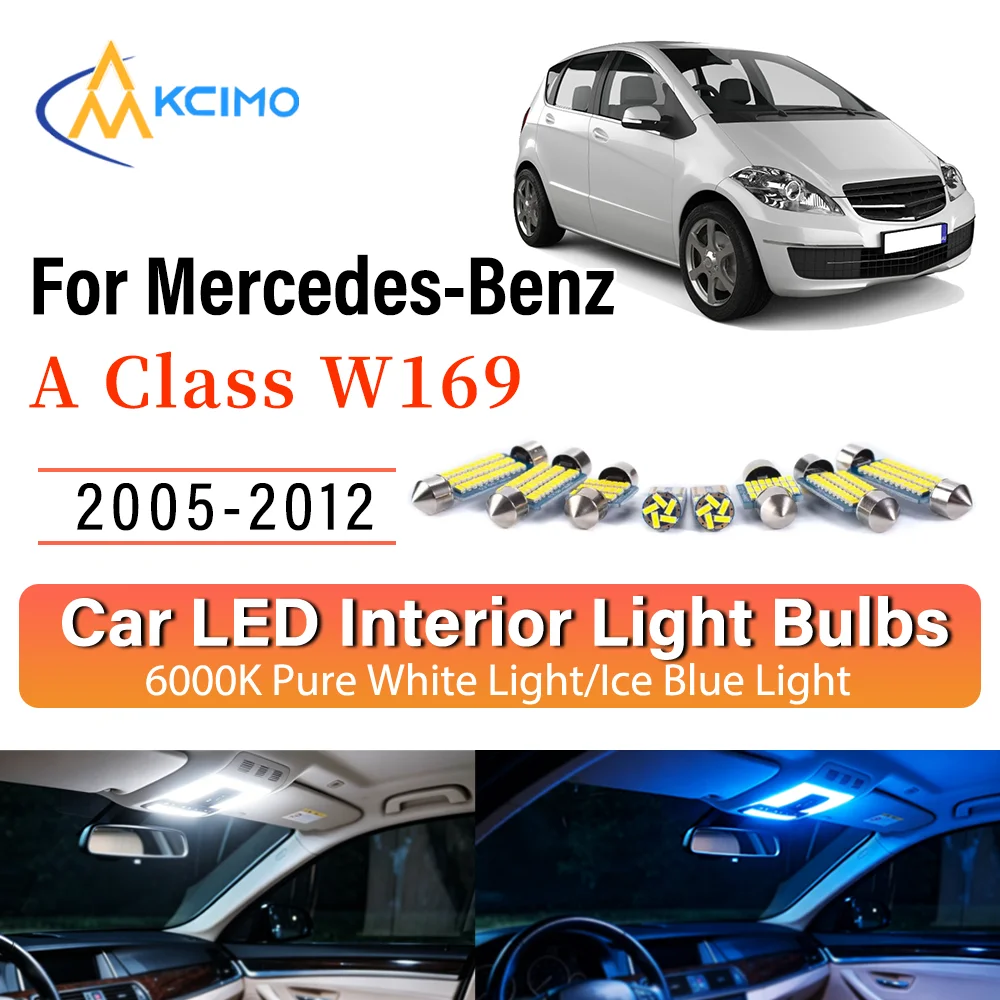 Interior Lighting Kit For Mercedes-Benz A Class W169 2005-2012 LED Bulbs for Dome Map Door Trunk License Plate Light
Interior Lighting Kit For Mercedes-Benz A Class W169 2005-2012 LED Bulbs for Dome Map Door Trunk License Plate Light