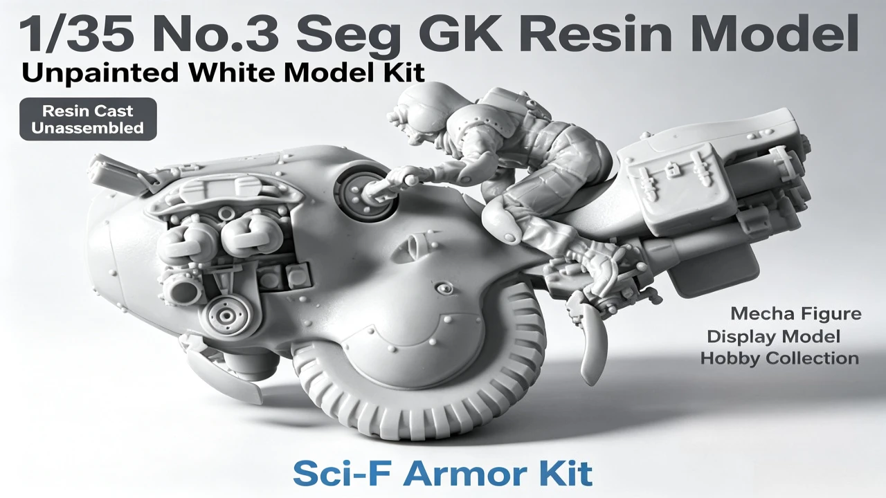1/35 No.3 Seg GK Resin Model Kit Unpainted White Mecha Figure Unassembled Sci-Fi Armor Display Hobby Collection
1/35 No.3 Seg GK Resin Model Kit Unpainted White Mecha Figure Unassembled Sci-Fi Armor Display Hobby Collection