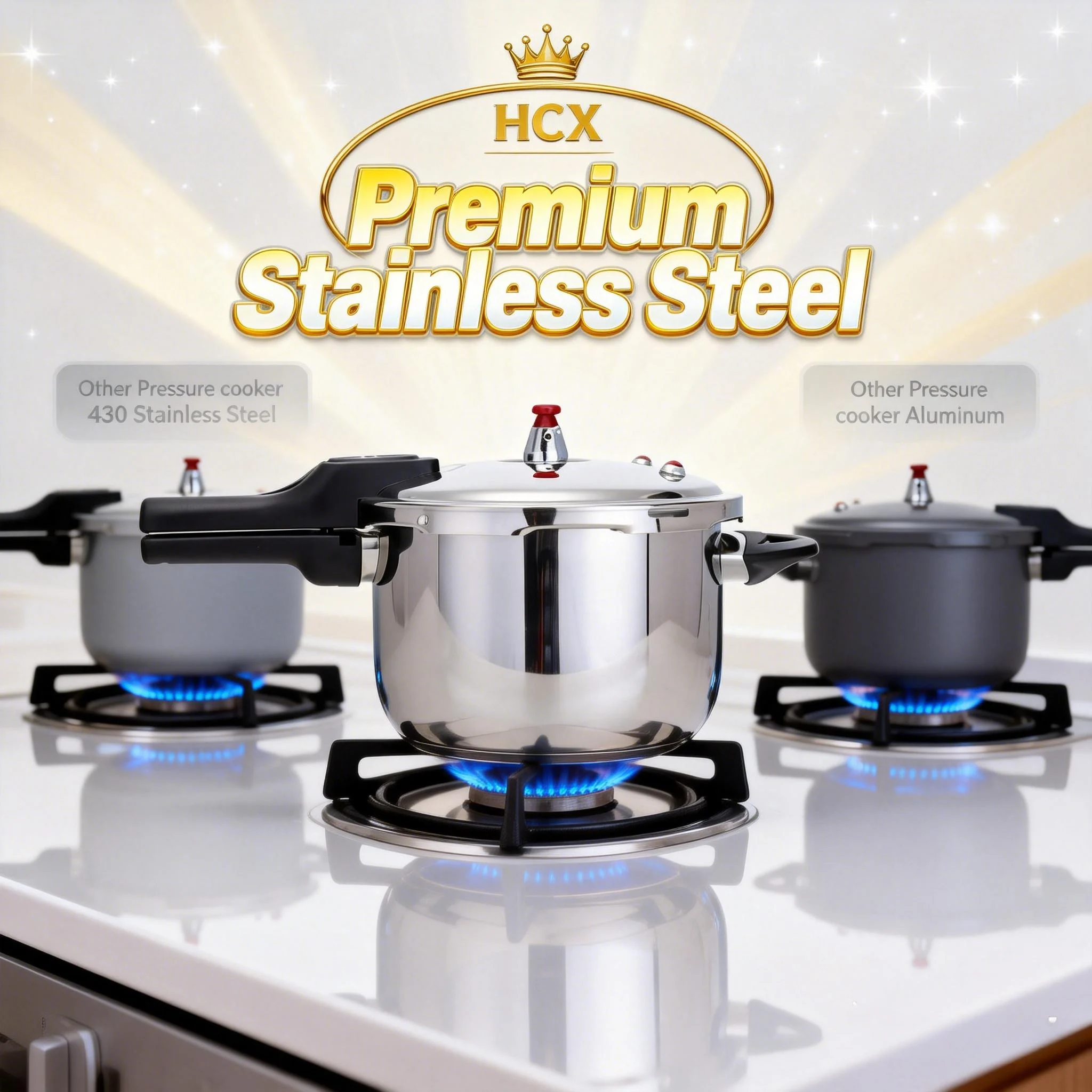 Скороварка из нержавеющей стали диаметром 22 см, идеально подходящая для быстрого тушения и приготовления.
Скороварка из нержавеющей стали диаметром 22 см, идеально подходящая для быстрого тушения и приготовления.