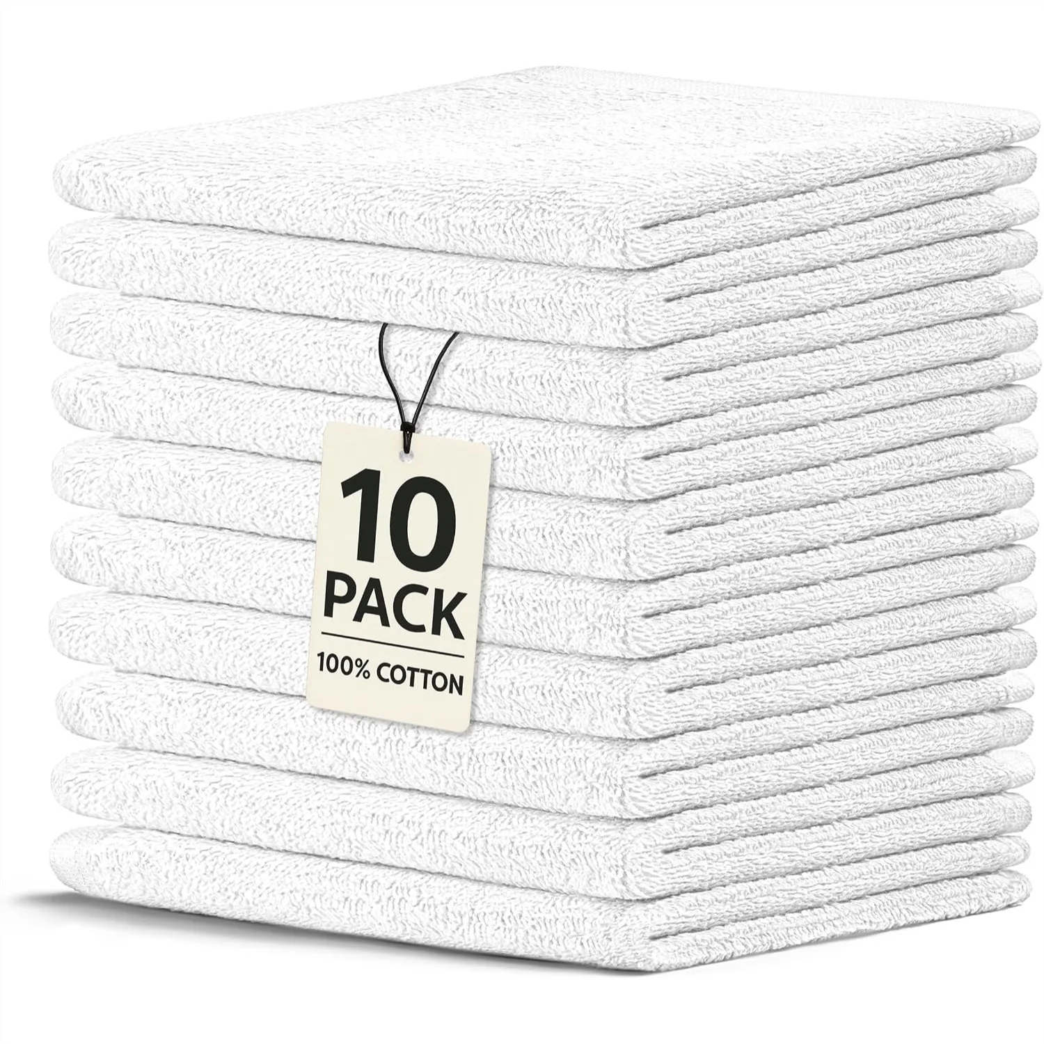 Cotton Wash Cloths 10 Pack - Soft Highly Absorbent Towels for Showering Face Body Bathroom Kitchen Spa Gym
Cotton Wash Cloths 10 Pack - Soft Highly Absorbent Towels for Showering Face Body Bathroom Kitchen Spa Gym