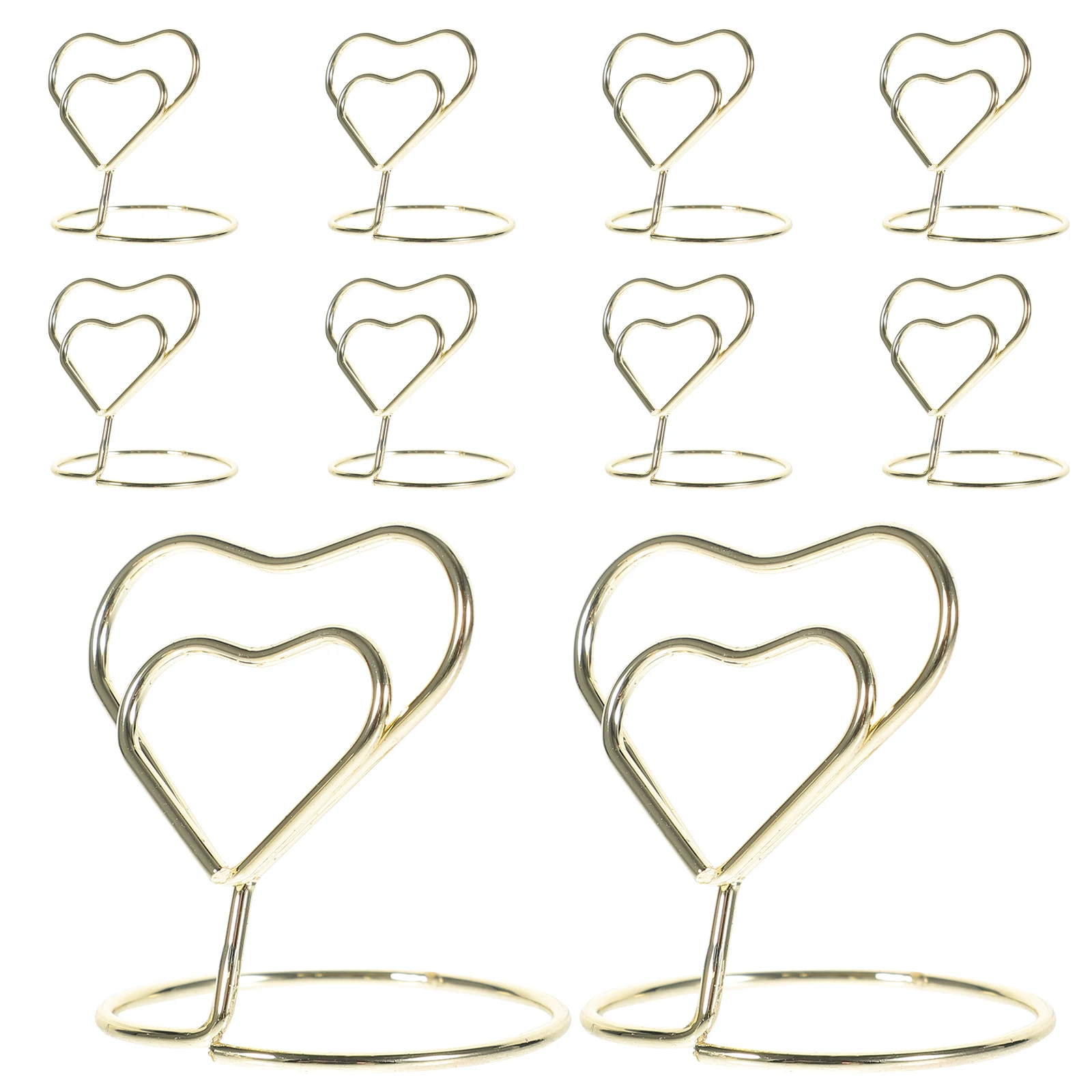 10pcs Desk Card Holder Elegant Memo Paper Clips for Wedding Birthday Party Supplies Table Number Spiral Base Reusable
10pcs Desk Card Holder Elegant Memo Paper Clips for Wedding Birthday Party Supplies Table Number Spiral Base Reusable