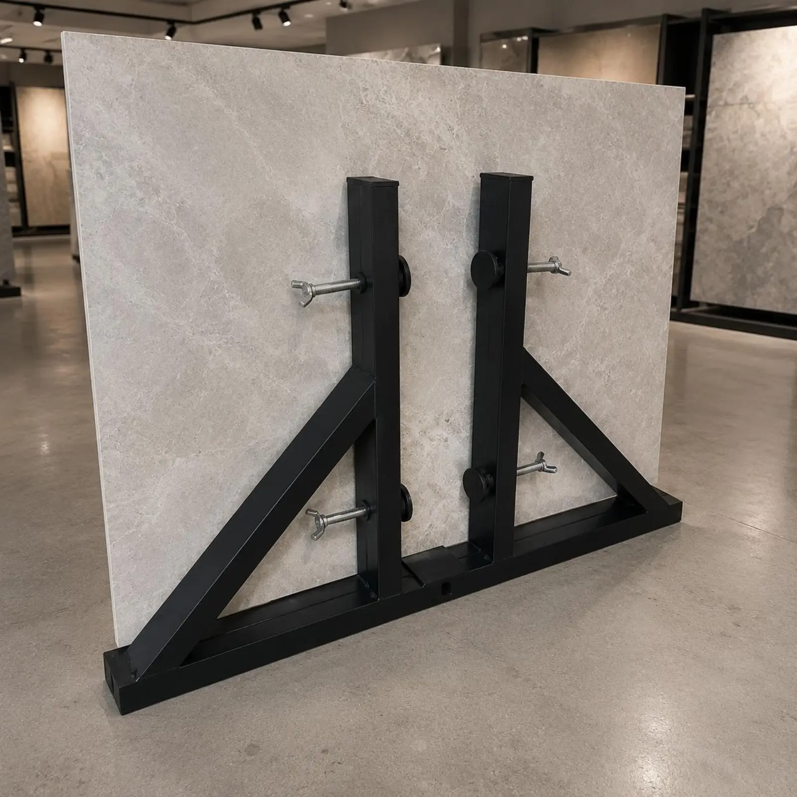 Tile Display Rack Movable Door Display Frame Panel Stand Vertical Tile Stand Easy to Assemble for Retail Space, Showroom
Tile Display Rack Movable Door Display Frame Panel Stand Vertical Tile Stand Easy to Assemble for Retail Space, Showroom