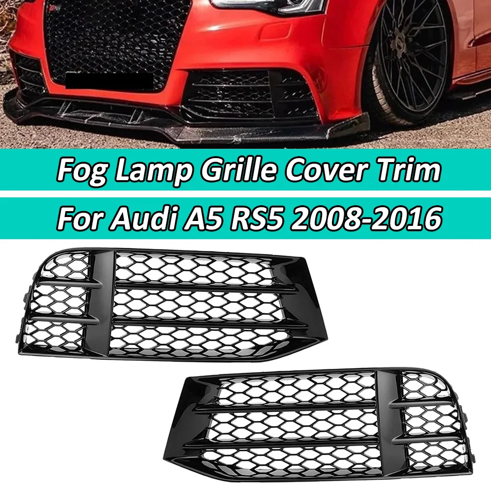 HONEYCOMB Car Fog Light Grille for Audi A5 S5 RS5 B8.5 2008 2009 2010 2011 2012-2016 Front Bumper Cover Glossy Black
HONEYCOMB Car Fog Light Grille for Audi A5 S5 RS5 B8.5 2008 2009 2010 2011 2012-2016 Front Bumper Cover Glossy Black