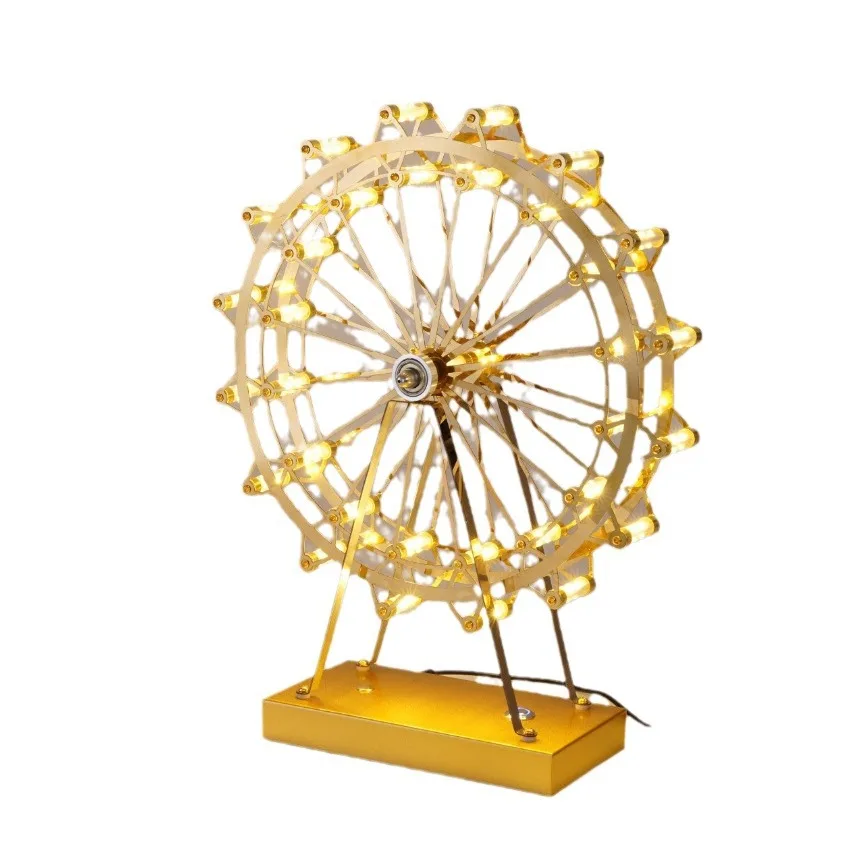 Creative desk lamp rotating ferris wheel lamp bedroom living room ornament light luxury personalized atmosphere
Creative desk lamp rotating ferris wheel lamp bedroom living room ornament light luxury personalized atmosphere