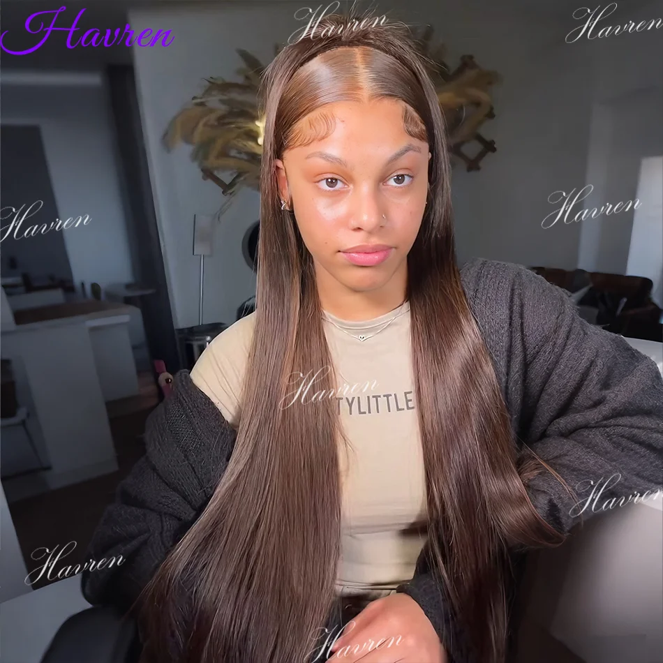 Hd 13X6 Straight Chocolate Brown Lace Front Wigs 13X4 Human Hair Dark Brown Transparent Lace Frontal Wigs Human Hair For Women
Hd 13X6 Straight Chocolate Brown Lace Front Wigs 13X4 Human Hair Dark Brown Transparent Lace Frontal Wigs Human Hair For Women