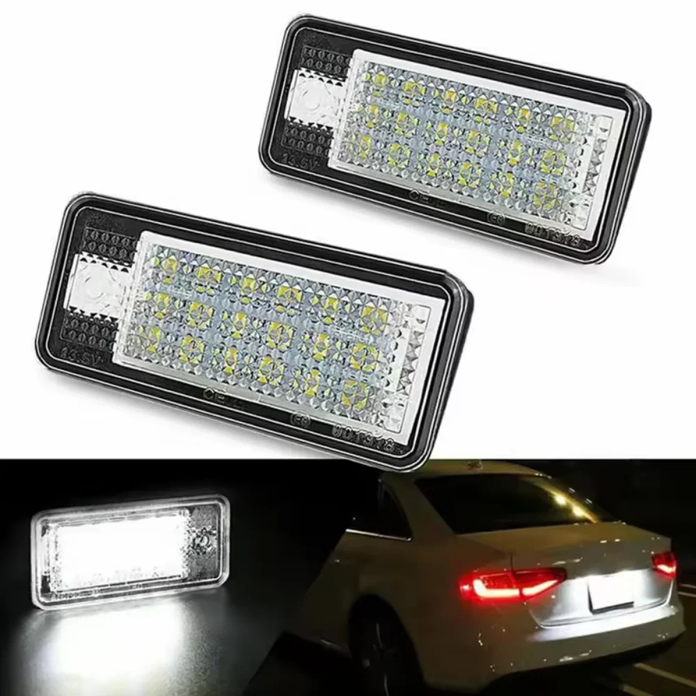 Plug and Play Car LED License Plate Lights for Audi A3 A4 S4 RS4 B6 B7 A6 RS6 Q7 A8 S8 6000K White Lighting Number Plate Lamps
Plug and Play Car LED License Plate Lights for Audi A3 A4 S4 RS4 B6 B7 A6 RS6 Q7 A8 S8 6000K White Lighting Number Plate Lamps