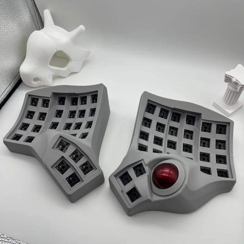 Комплект разделенной клавиатуры MK2 Charybdis Trackball, проводная QMK или Bluetooth, двухрежимная ZMK, горячая замена, MX Switch, игровая механическая клавиатура
Комплект разделенной клавиатуры MK2 Charybdis Trackball, проводная QMK или Bluetooth, двухрежимная ZMK, горячая замена, MX Switch, игровая механическая клавиатура