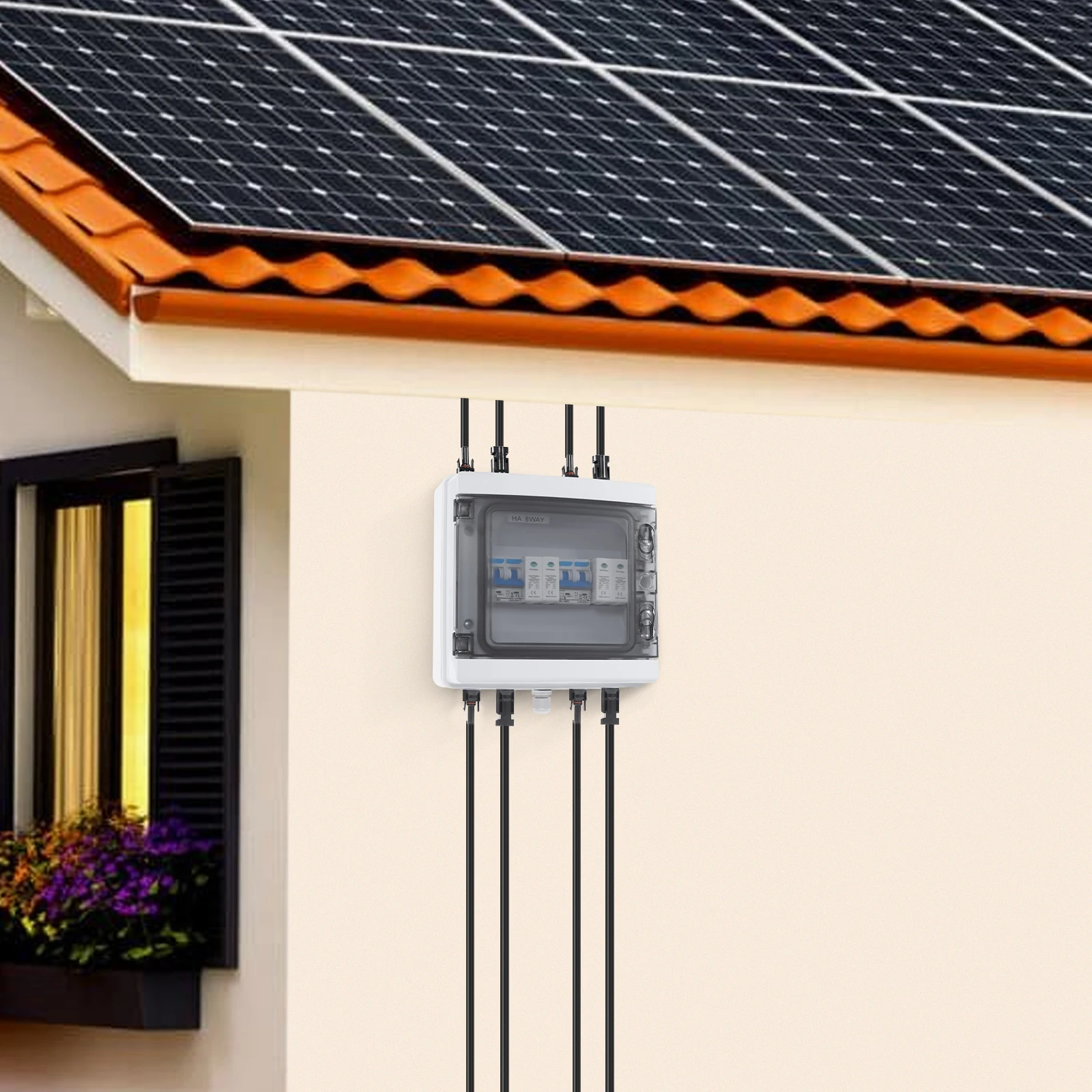 PV Combiner Box, 2 Input 2 Output DC1000V 40A Solar PV Combiner Box, IP65 IK10 Waterproof Dustproof Photovoltaic Combiner Box
PV Combiner Box, 2 Input 2 Output DC1000V 40A Solar PV Combiner Box, IP65 IK10 Waterproof Dustproof Photovoltaic Combiner Box