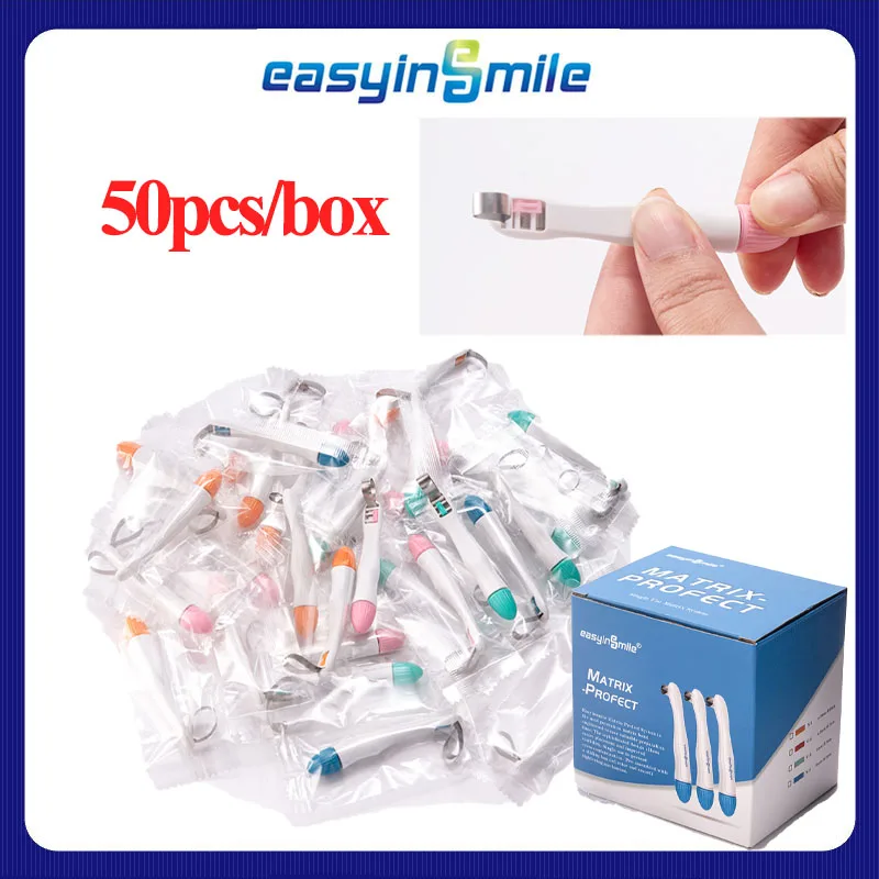 50Pcs Easyinsmile Dental Pro Matrix Bands Pre Formed Sectional Contoured Matrice Bands Curved&Standard Retainler bands
50Pcs Easyinsmile Dental Pro Matrix Bands Pre Formed Sectional Contoured Matrice Bands Curved&Standard Retainler bands