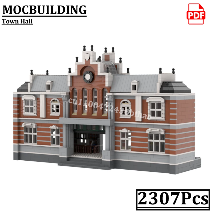 Town Hall Model City Street View Buildings MOCBUILDING Bricks Construction Toys Gift Bricks
Town Hall Model City Street View Buildings MOCBUILDING Bricks Construction Toys Gift Bricks