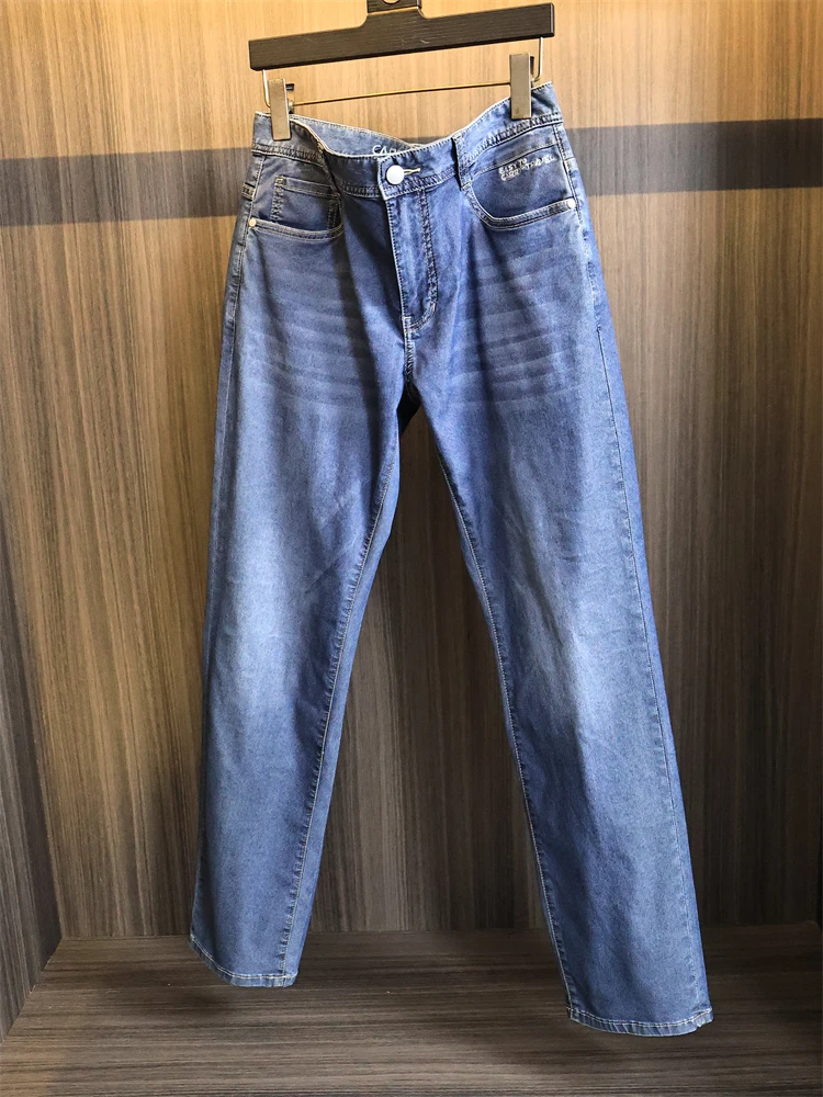 Lightweight Breathable Men's Jeans Elastic Straight Leg Waed Denim Spring Summer Soft Comfortable Modern Sle Long Pants
Lightweight Breathable Men's Jeans Elastic Straight Leg Waed Denim Spring Summer Soft Comfortable Modern Sle Long Pants