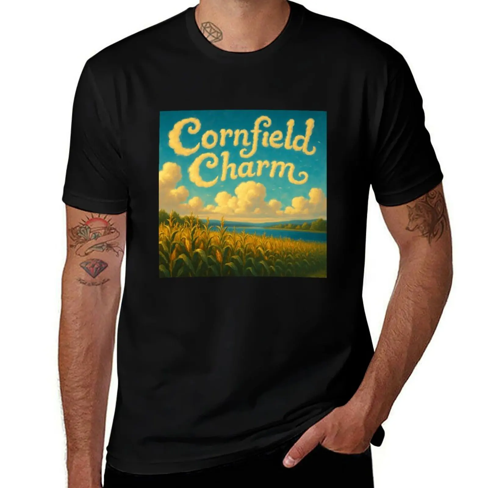 Cornfield Charm – Dreamy Cloud Typography Over Golden Fields T-Shirt sports fans summer 2025 shirts graphic mens funny t shirts
Cornfield Charm – Dreamy Cloud Typography Over Golden Fields T-Shirt sports fans summer 2025 shirts graphic mens funny t shirts