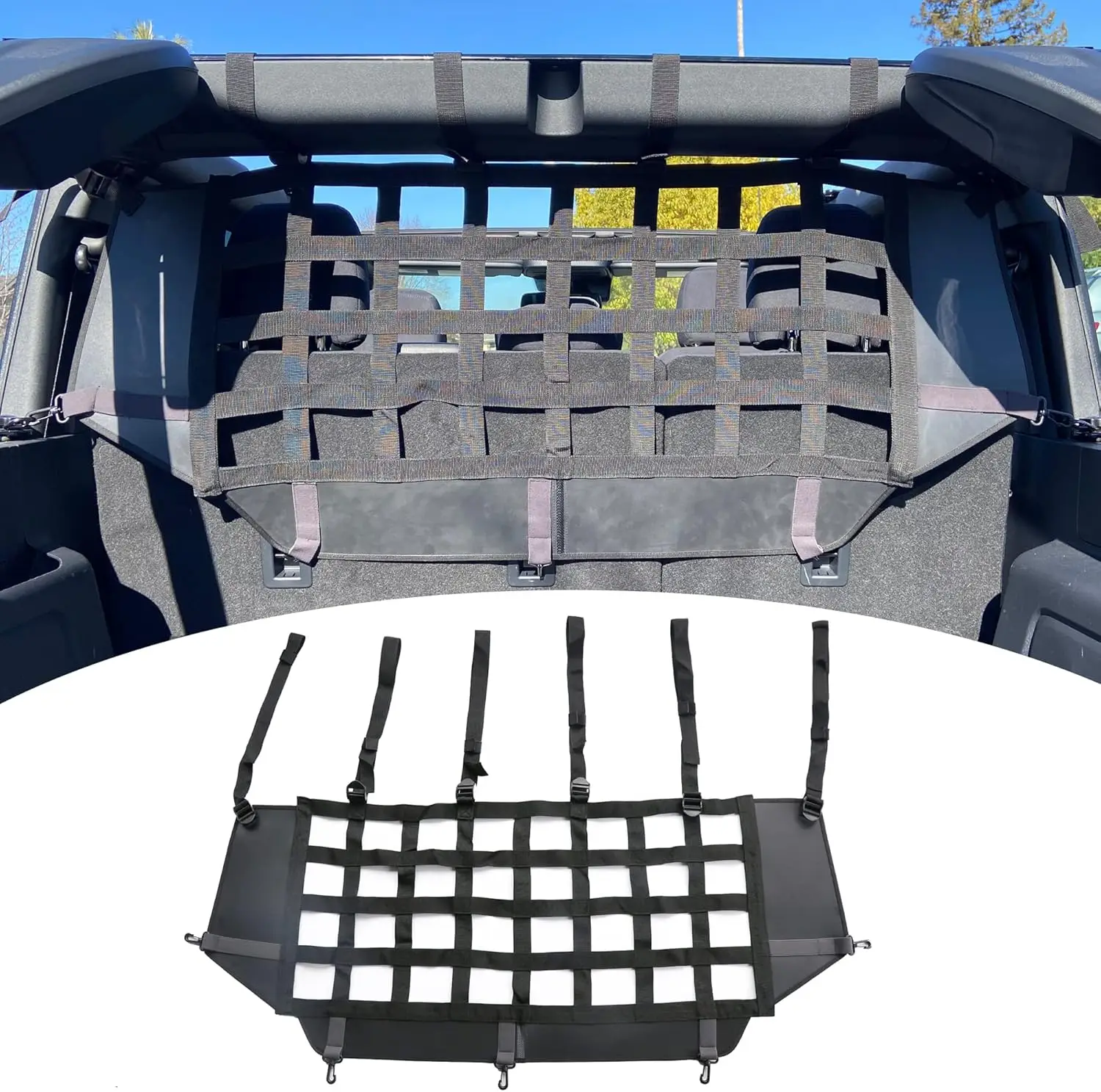 For Ford Bronco Pet Dog Safety Barrier Divider Trunk Cargo Isolation Mesh Net for Ford Bronco 4 Door 2021 2022 2023 2024 2025
For Ford Bronco Pet Dog Safety Barrier Divider Trunk Cargo Isolation Mesh Net for Ford Bronco 4 Door 2021 2022 2023 2024 2025