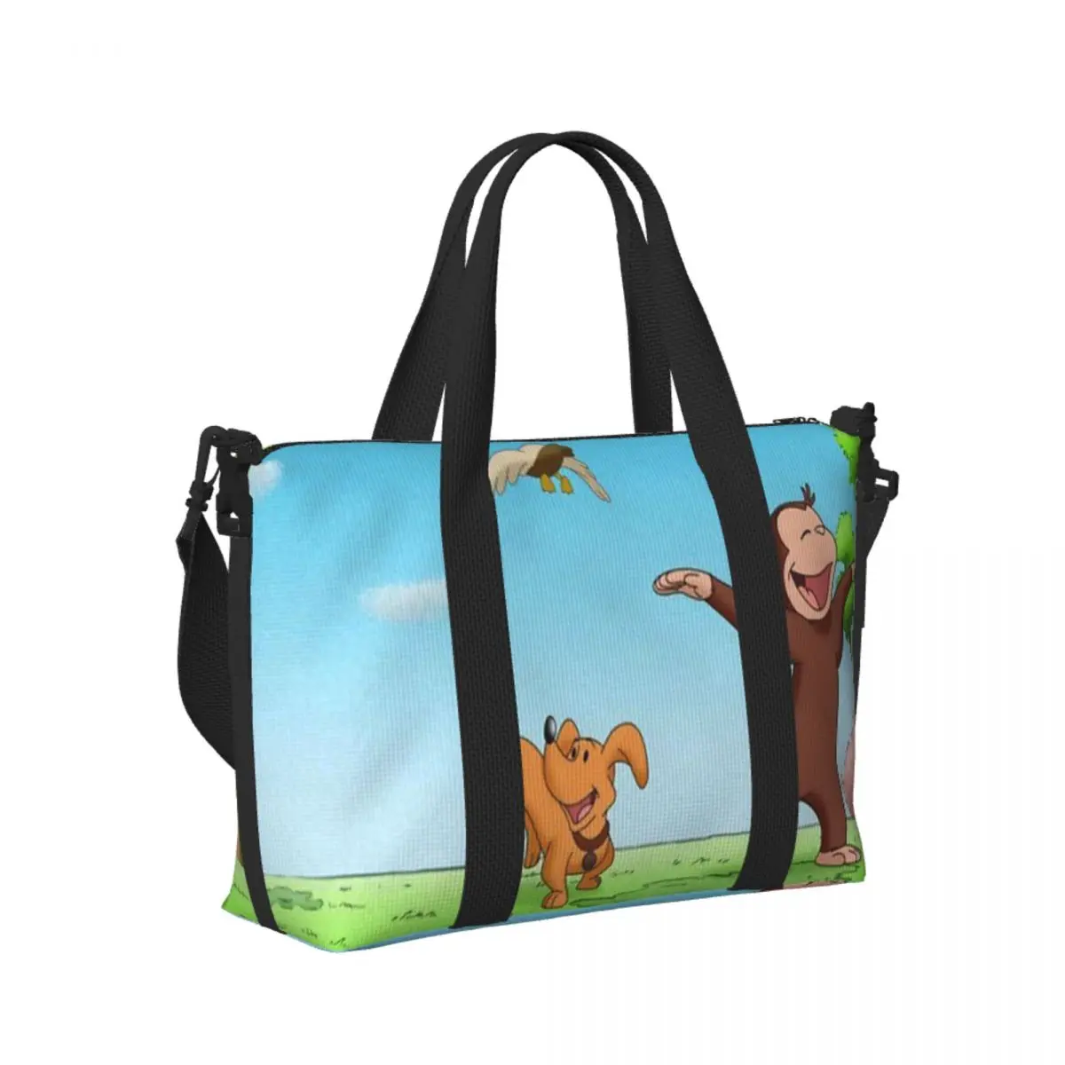 Custom Curious George Beach Travel Bag Large Capacity Tote Bags for Gym Yoga Women Shopping Duffle Shoulder Bag
Custom Curious George Beach Travel Bag Large Capacity Tote Bags for Gym Yoga Women Shopping Duffle Shoulder Bag