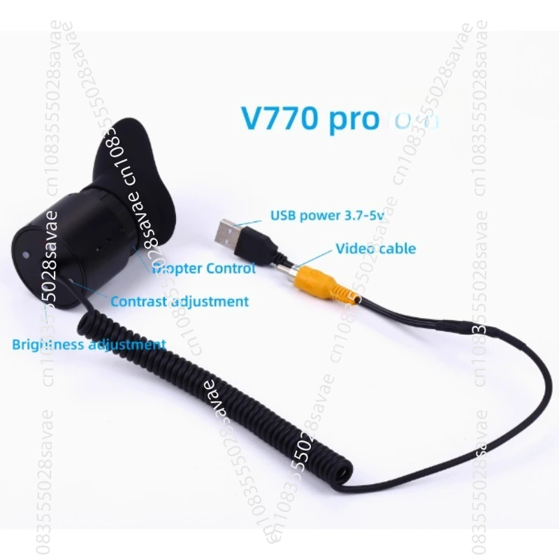 V770 pro portable monitor supports brightness contrast adjustment and 16x eyepiece large screen display
V770 pro portable monitor supports brightness contrast adjustment and 16x eyepiece large screen display
