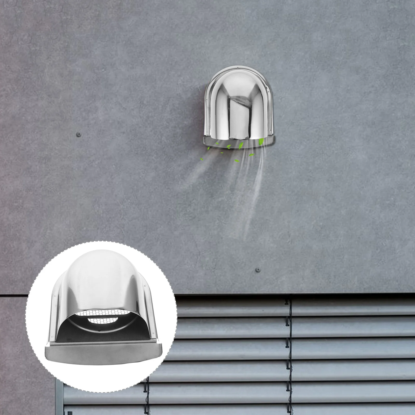 Stainless Steel U Shaped Wall Air Vent Cover Exhaust Fan Ventilation Rainproof Hood Fresh Air Intake Round Vent Cover
Stainless Steel U Shaped Wall Air Vent Cover Exhaust Fan Ventilation Rainproof Hood Fresh Air Intake Round Vent Cover