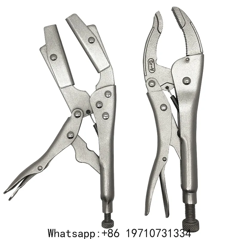 10 inch Radiator Hose Clamp Locking Pliers+10in Light Handle Carbon Steel Nickel Plated Width Mouth Locking Pliers
10 inch Radiator Hose Clamp Locking Pliers+10in Light Handle Carbon Steel Nickel Plated Width Mouth Locking Pliers