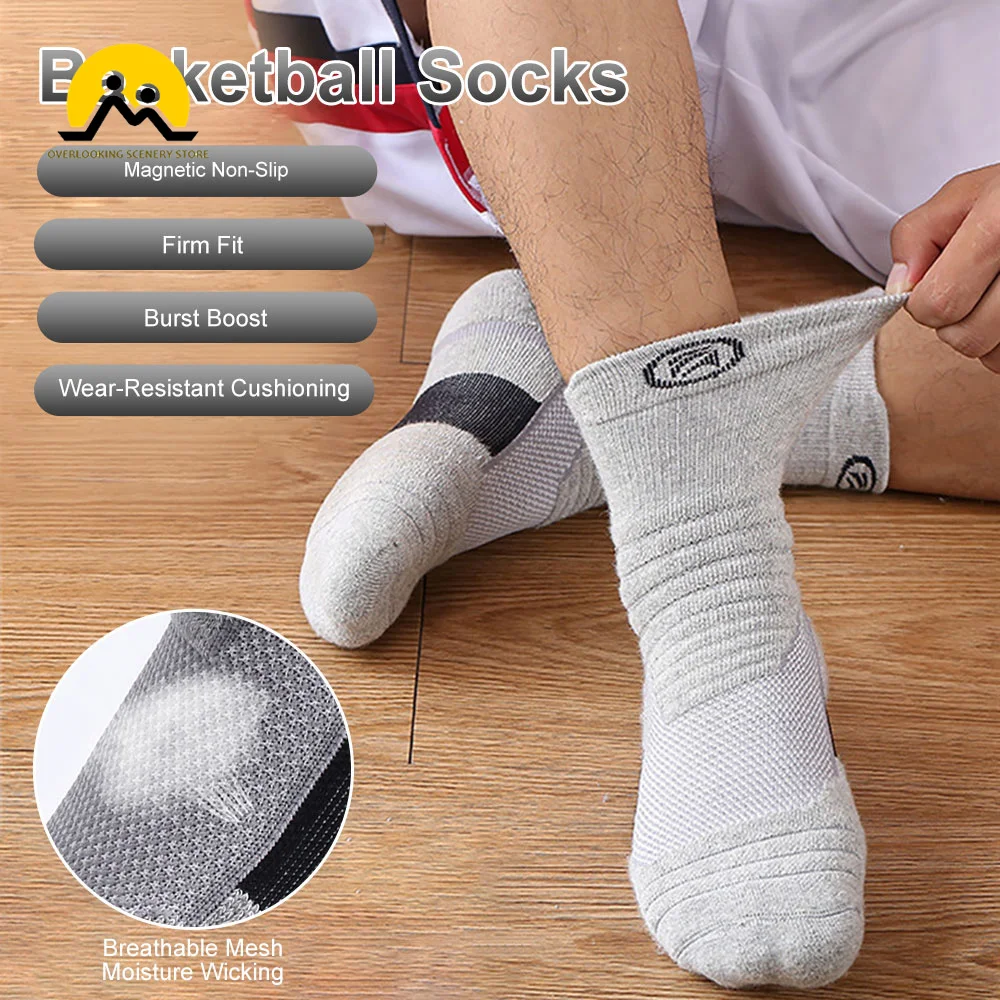 Men's Sport Socks Compression Stockings Breathable Outdoor Basketball Running Football Sport Socks Men Socks Cycling Socks
Men's Sport Socks Compression Stockings Breathable Outdoor Basketball Running Football Sport Socks Men Socks Cycling Socks