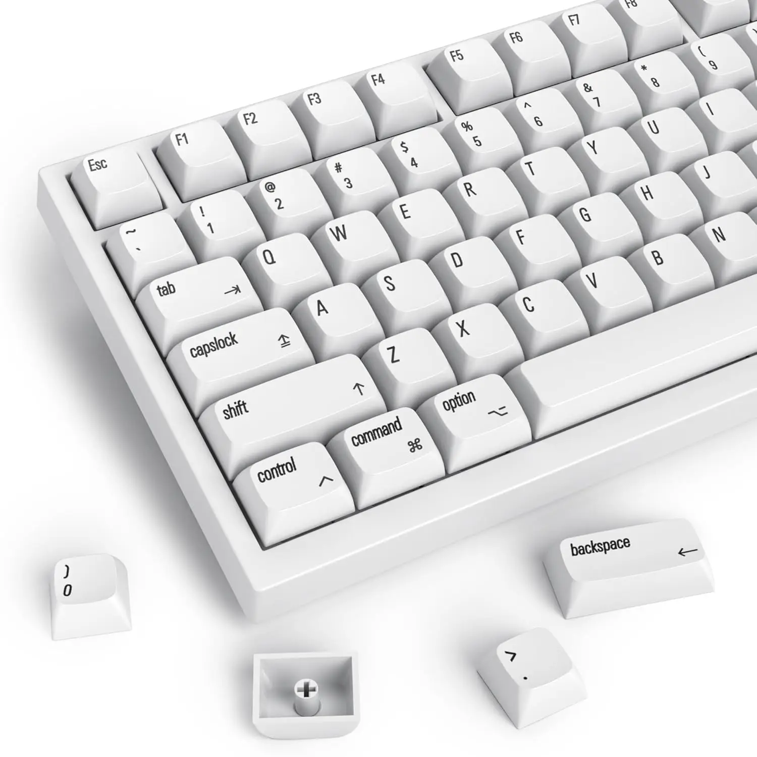 128 Keys XDA Profile Minimalist White Keycaps 75 Percent Dye-sub PBT Keyboard Caps for MAC 60% 65% 75% 96% Mechanical Keyboard
128 Keys XDA Profile Minimalist White Keycaps 75 Percent Dye-sub PBT Keyboard Caps for MAC 60% 65% 75% 96% Mechanical Keyboard