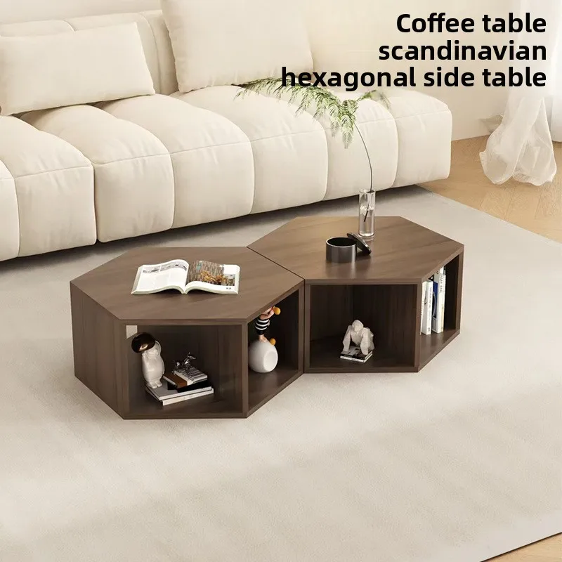 Multifunctional hexagonal living room combination coffee table and storage creative simple bedside table
Multifunctional hexagonal living room combination coffee table and storage creative simple bedside table