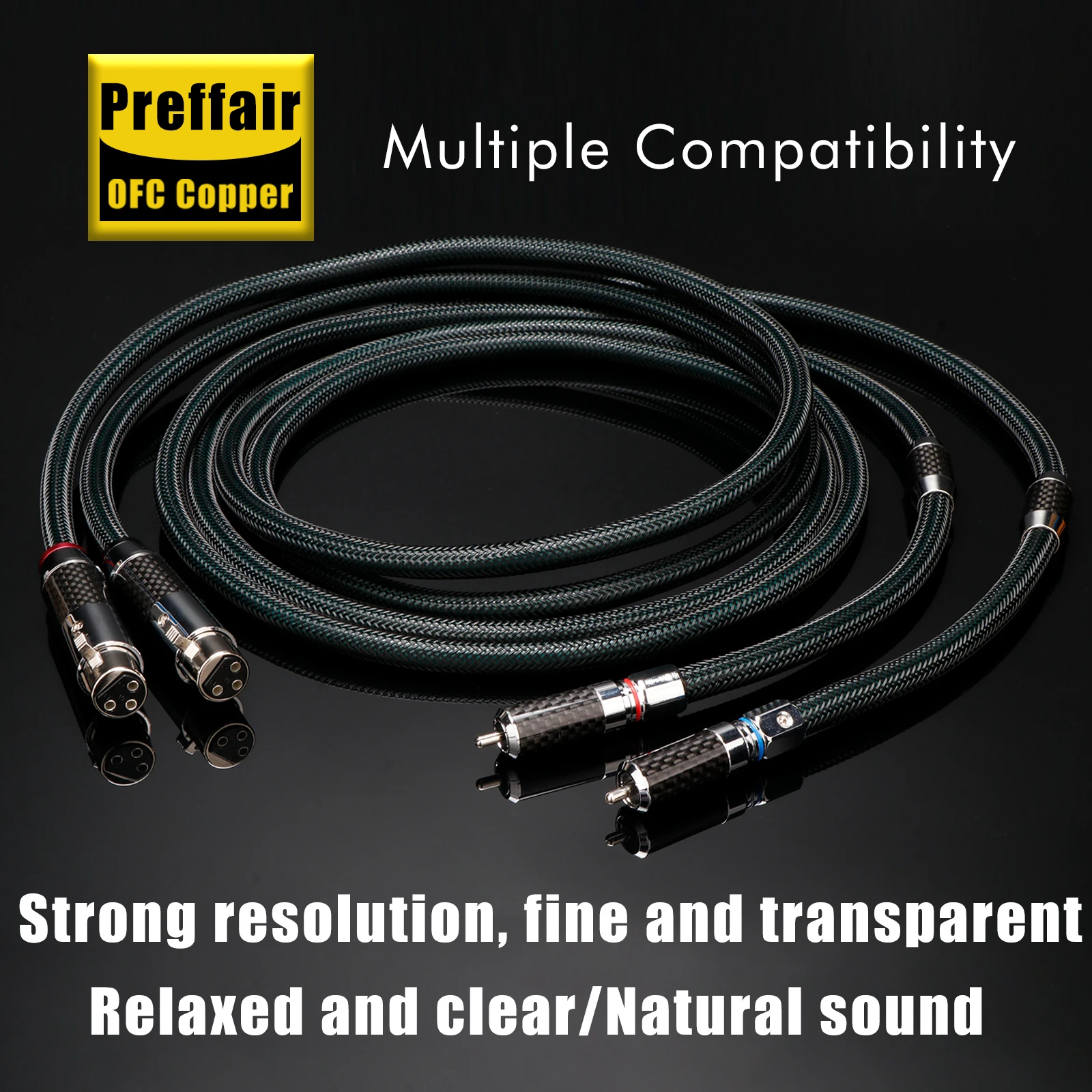 Кабель Hi-Fi RCA Посеребренный соединительный кабель XLR-RCA с 3-контактным разъемом xlr
Кабель Hi-Fi RCA Посеребренный соединительный кабель XLR-RCA с 3-контактным разъемом xlr