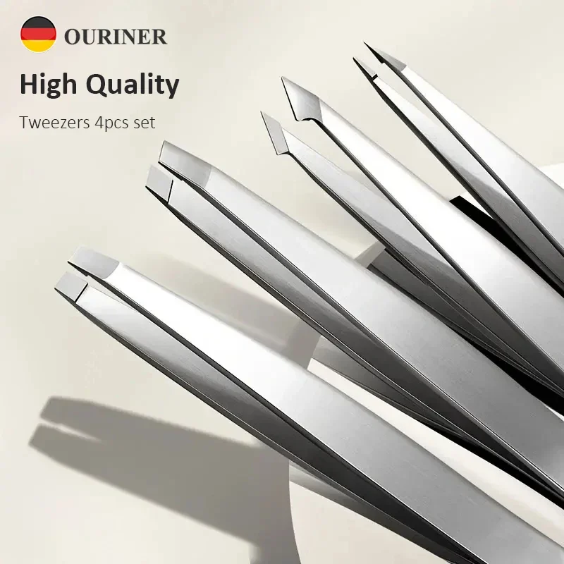 Ouriner Eyebrow Tweezers Set 4 Pcs Stainless Steel Eyebrow Forceps Professional Beauty Tool Set For Facial Hair Inward Growing
Ouriner Eyebrow Tweezers Set 4 Pcs Stainless Steel Eyebrow Forceps Professional Beauty Tool Set For Facial Hair Inward Growing