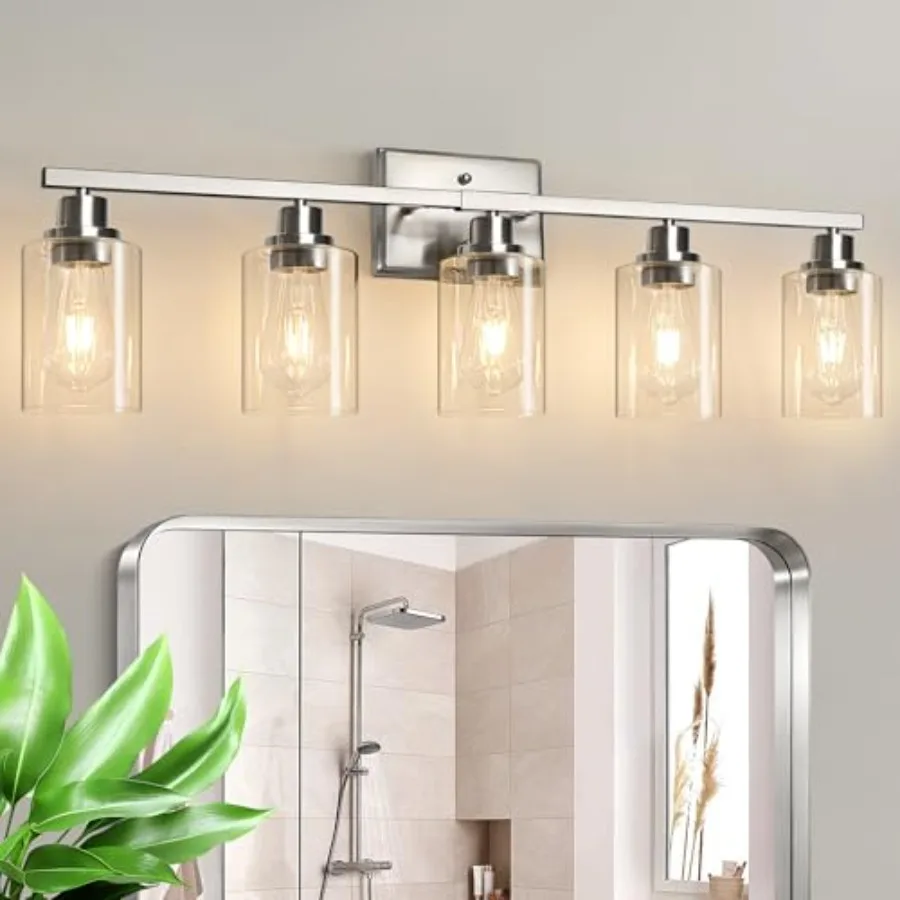 Modern Bathroom Light Fixtures, Vanity s Over Mirror, Wall Lamp with Clear Glass for Living Room Cabinet Bedroom Porch
Modern Bathroom Light Fixtures, Vanity s Over Mirror, Wall Lamp with Clear Glass for Living Room Cabinet Bedroom Porch