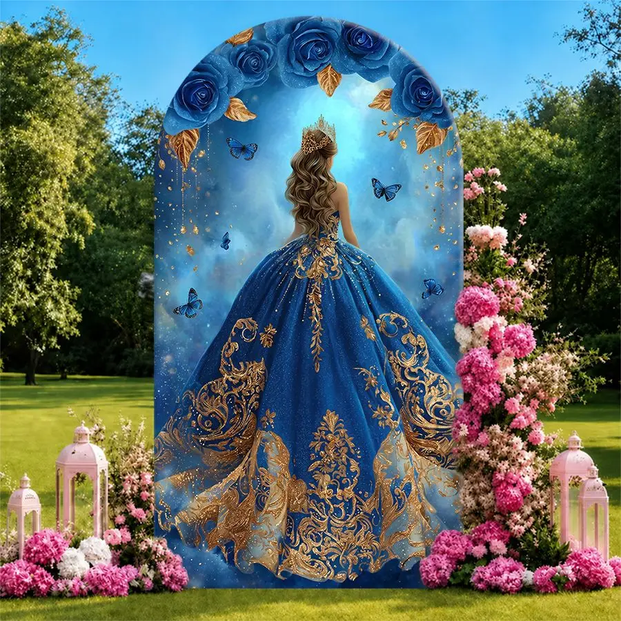 Blue Rose Princess Arch Backdrop Cover Party Backdrop Fabric Cover Birthday Party Baby Shower Photo Wall Background Decoration
Blue Rose Princess Arch Backdrop Cover Party Backdrop Fabric Cover Birthday Party Baby Shower Photo Wall Background Decoration