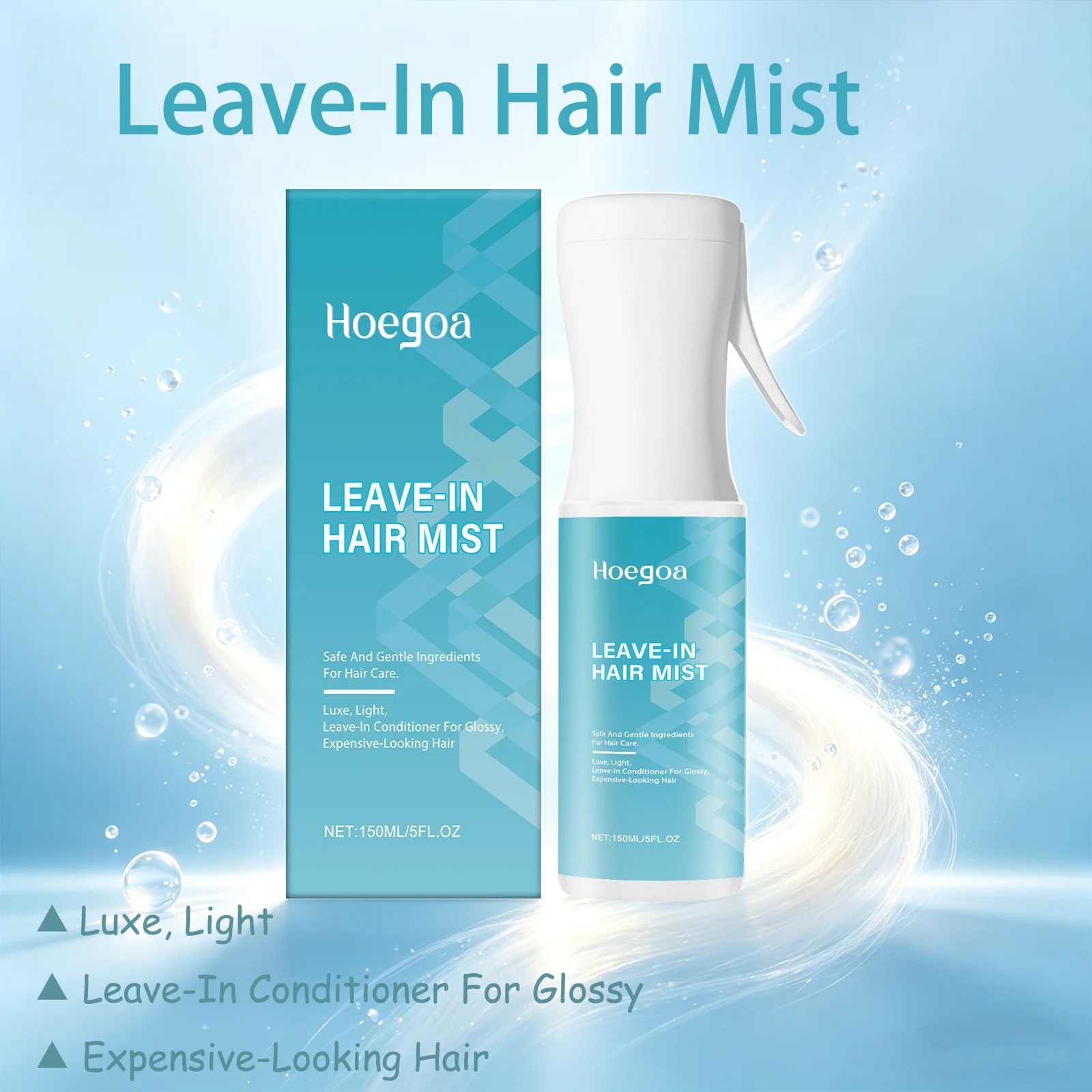 Hoegoa 150mL Leave In Hair Mist Moisturizing Strengthen Hair Silky Glossy Restore Dry Damaged Hair Nourishing Hair Spray
Hoegoa 150mL Leave In Hair Mist Moisturizing Strengthen Hair Silky Glossy Restore Dry Damaged Hair Nourishing Hair Spray
