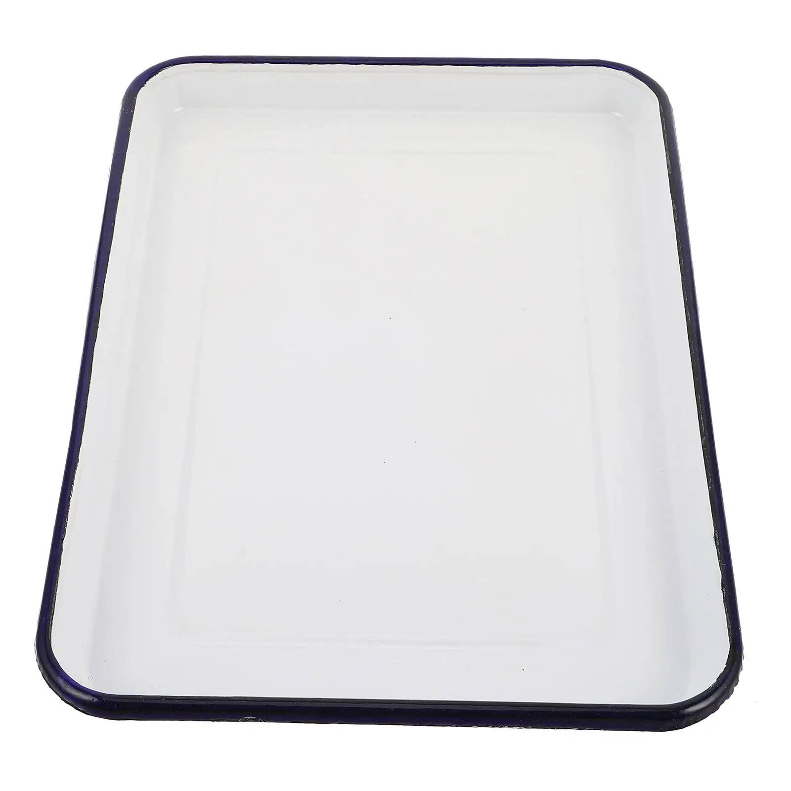 Cake Pans Enamel Baking Tray Rectangular Dish Storage Home Oblong Camp White Tableware
Cake Pans Enamel Baking Tray Rectangular Dish Storage Home Oblong Camp White Tableware