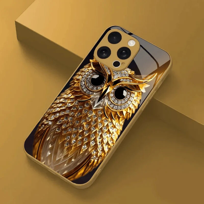 Cute owl pattern fashion glass phone case for iPhone ProMax/15/14/13/12ProMax/11/11Pro Anti-drop protection
Cute owl pattern fashion glass phone case for iPhone ProMax/15/14/13/12ProMax/11/11Pro Anti-drop protection