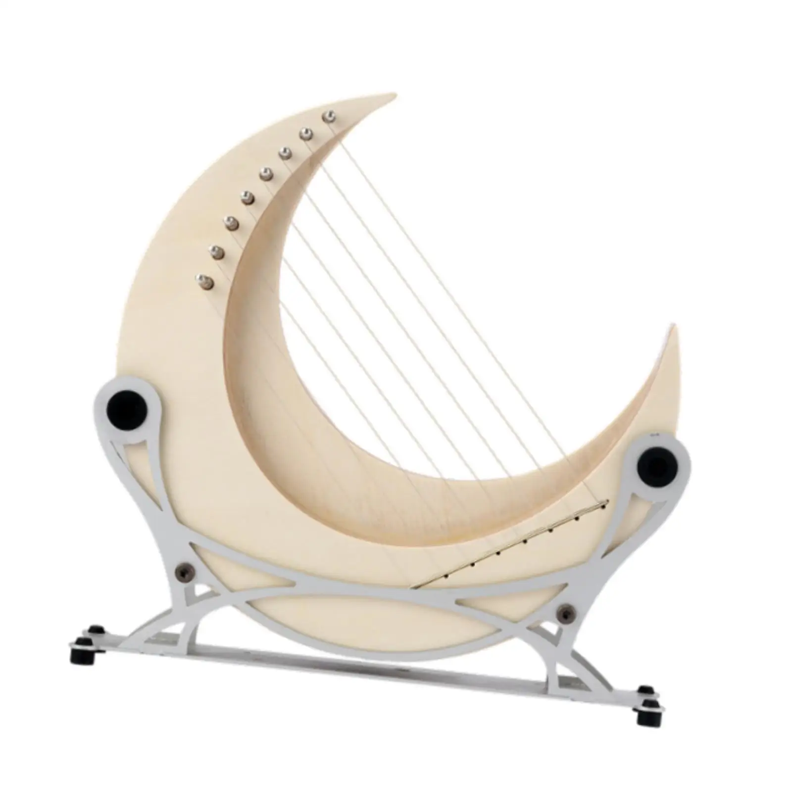 8 String Lyre Harp with Stand Moon Shape Musical Strings Unique Single Board Professional Lyre Harp Instrument for Music Lovers
8 String Lyre Harp with Stand Moon Shape Musical Strings Unique Single Board Professional Lyre Harp Instrument for Music Lovers