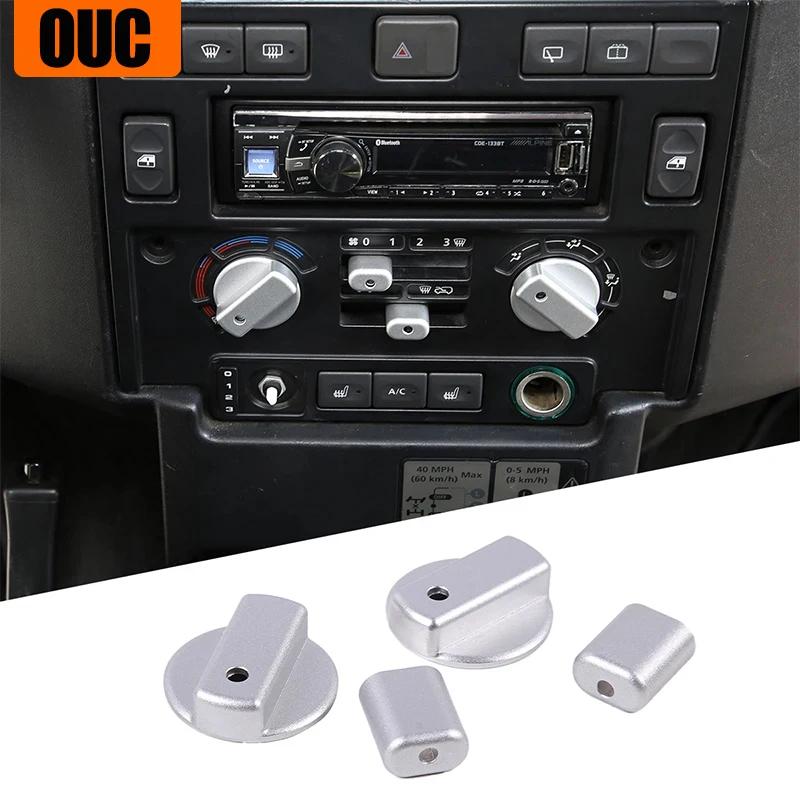 Aluminum Alloy Silver Car Air Conditioning Volume Adjustment Knob Cover Trim For Land Rover Defender 90 110 130 2004-2018
Aluminum Alloy Silver Car Air Conditioning Volume Adjustment Knob Cover Trim For Land Rover Defender 90 110 130 2004-2018