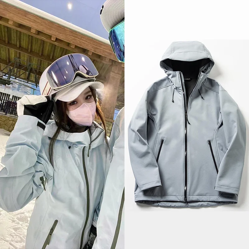 Thiened Fce Autumn Winter Jaet for Men Outdoor Windproof Waterproof Hooded Coat Youth Sle Stand Fit Long Sve Coat
Thiened Fce Autumn Winter Jaet for Men Outdoor Windproof Waterproof Hooded Coat Youth Sle Stand Fit Long Sve Coat