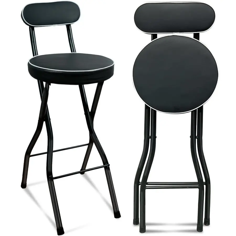 1 PCS Folding Bar Stool with Back, Tall Foldable Stool Seat Padded Portable Stools Counter Height Foldable Stools Chairs Collaps
1 PCS Folding Bar Stool with Back, Tall Foldable Stool Seat Padded Portable Stools Counter Height Foldable Stools Chairs Collaps