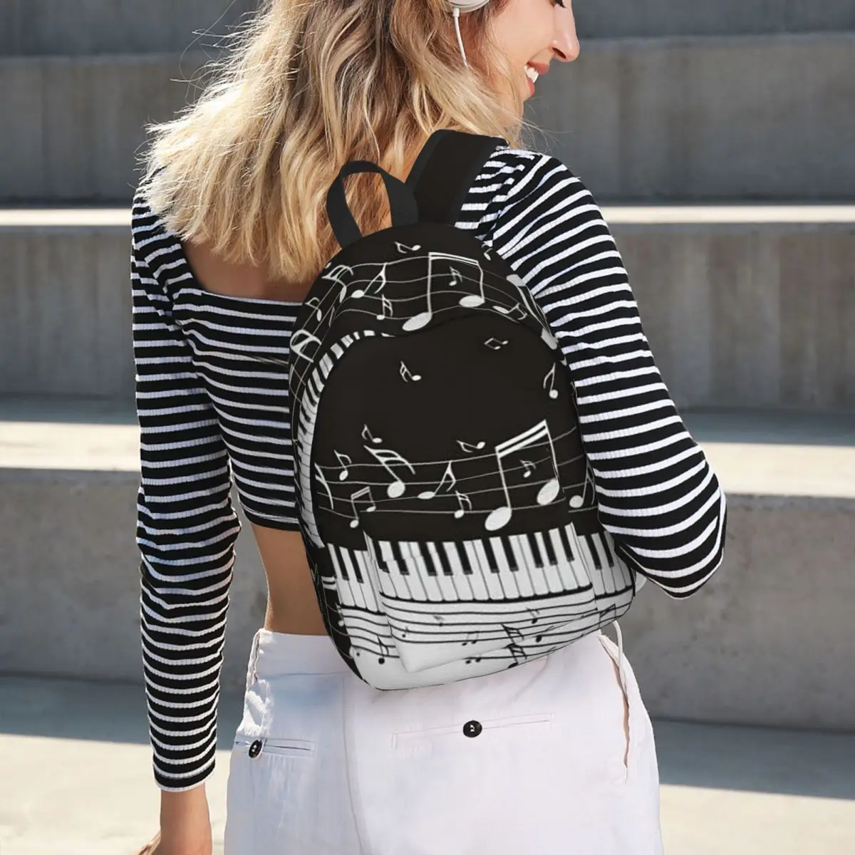 Golden Musical Notes Piano Keyboard Student Backpack School Bag Hiking Travel Daypack for Boys Girls Bookbag Shoulder Bags
Golden Musical Notes Piano Keyboard Student Backpack School Bag Hiking Travel Daypack for Boys Girls Bookbag Shoulder Bags