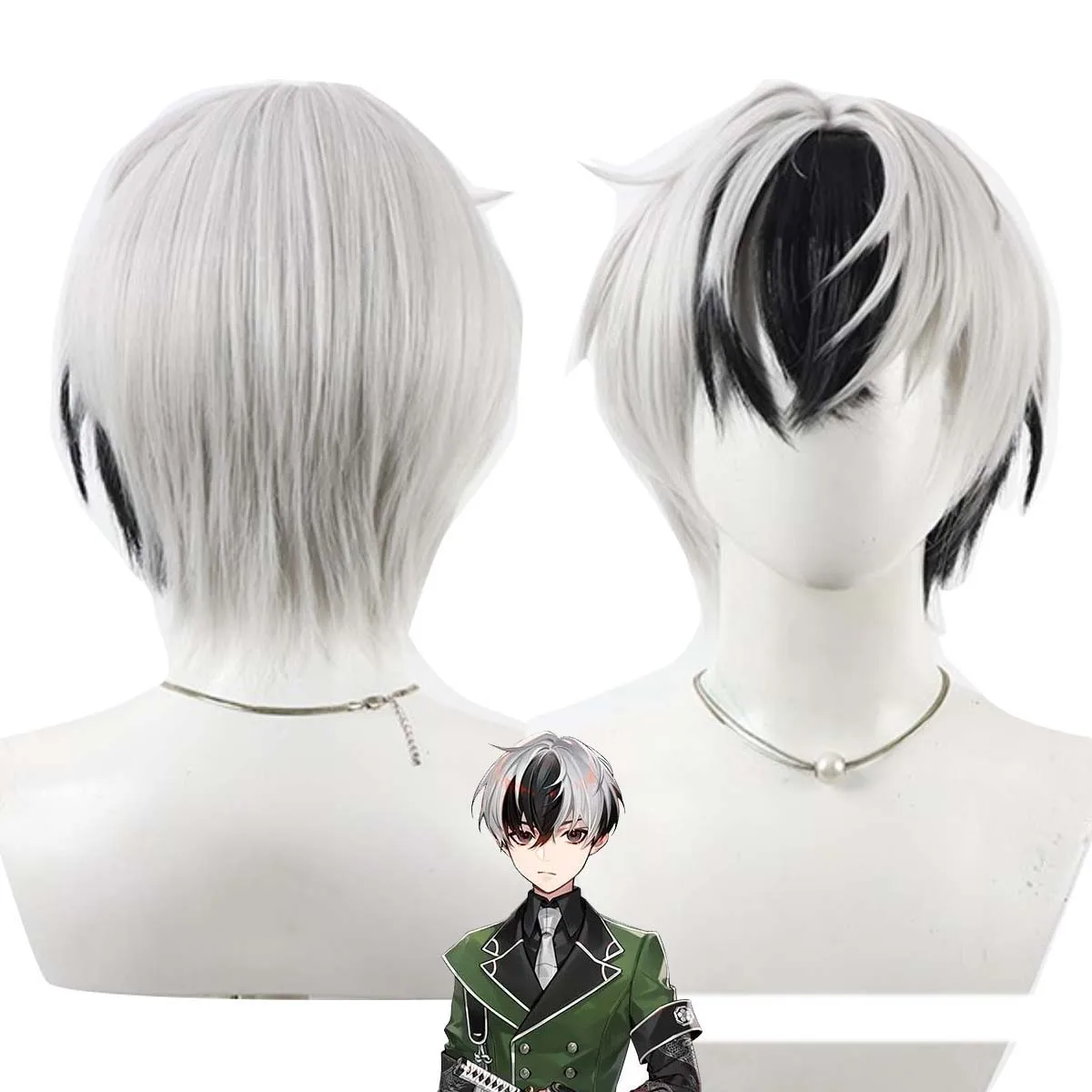 Мужской парик для косплея Touken Ranbu Kurikara Gou, серо-черный, короткий, термостойкий, из синтетических волос
Мужской парик для косплея Touken Ranbu Kurikara Gou, серо-черный, короткий, термостойкий, из синтетических волос