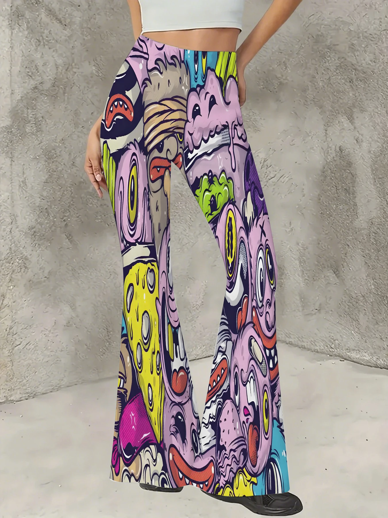 Casual Flared Pants Quick-Dry Leg-Enhancing Floral Print Long Trousers for Women Comfortable Loose Fit Fashionable
Casual Flared Pants Quick-Dry Leg-Enhancing Floral Print Long Trousers for Women Comfortable Loose Fit Fashionable